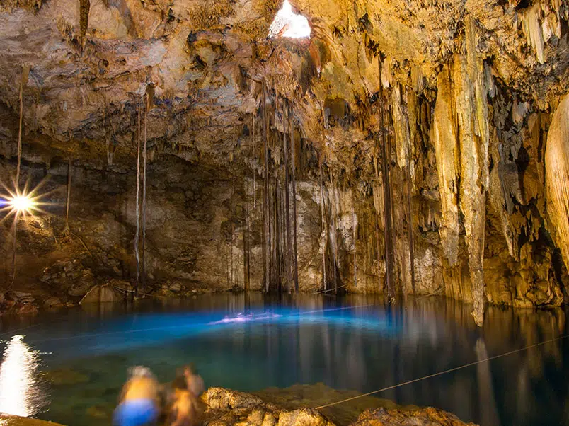 Crystalline cavern at Gran Cenote